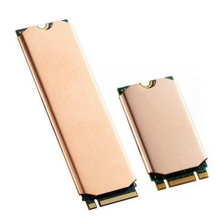 Koppar M.2 Ssd Kylfläns Hårddiskkylare Med Termisk Solid State Disk Radiator 0,5 Mm För M.2 2242 Nvme Ssd,tn42