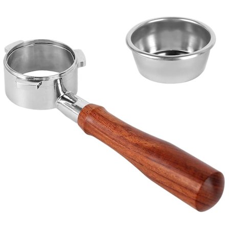 Bottenlös Portafilter 54mm för Barista-serien och espressomaskiner, Portafilter med filterkorg