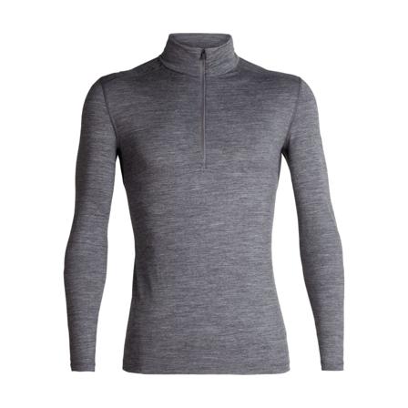 Icebreaker Men's 200 Oasis Longsleeve Half Zip Men base layer tops Grey XXL