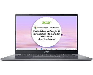 Acer Chromebook Plus 515 (NX.KNUED.006) - Fyndvara - Snabb & hållbar 15,6tum Chromebook Plus med Google AI
