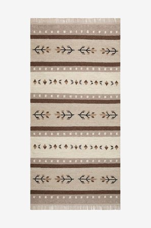 KM Home - Ullmatta Fagersta - Beige - Ullmattor - 80X200 - Från Homeroom