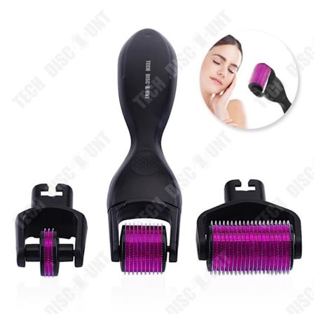 beaute - välbefinnande L Micro Needle Roller 3-i-1 Set Ögon Skönhet Hudvård Makeupverktyg Dubbelverkande Handmassageapparat