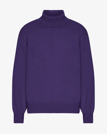 Merino Wool Turtleneck - Ultra Violet S