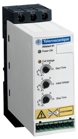 Schneider Electric ATS01N206QN Mykstarter start/stopp, 380-415 V 6 A, 1,5 kW, Elfordeling & strømforsyning