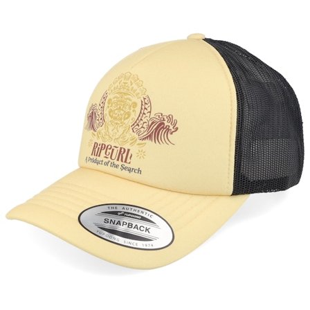 Rip Curl - Beige trucker Caps - Weekender Straw/Black A-Frame Trucker @ Hatstore