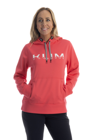 Motorhoodie Dames Klim Wit/Rood L