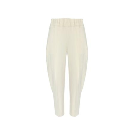 Issey Miyake, Trousers with stitching details Beige, Dames, Maat:M