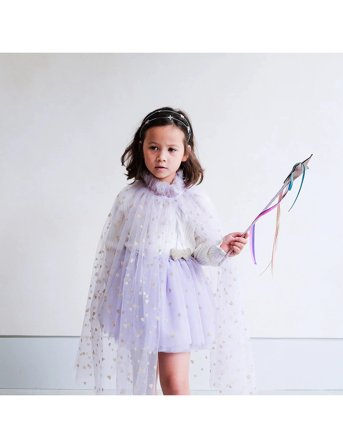 Mimi & Lula Cape - Lilac Heart - Purple - ONE SIZE