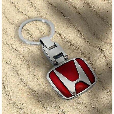 Honda 3d nøglering nøglering logo begge sider gaveæske / rød