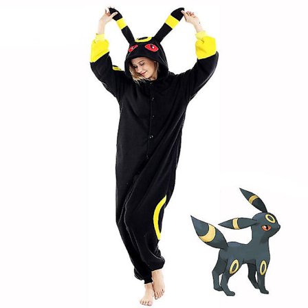 Umbreon Costume Helkroppspyjamas Halloween Christmas One-piece Kigurumi For Men Women