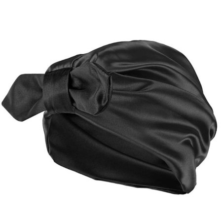 Silkki Hiuskääre Silkki Sleeping Bonnet MUSTA