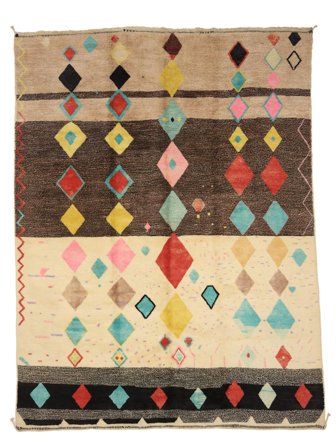 Annodato A Mano Berber Moroccan - Mid Atlas 307X398 Tappeto Di Lana Largo