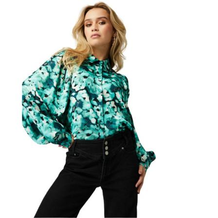 Freebird blouse Kendall Green , Groen , Dames , Maat: XS