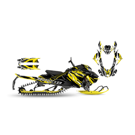 Dekalkit SweTown Zok-Gul - Lynx Xtrim RE 3500 850 E-Tec 2018-2020