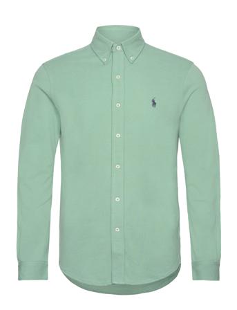 Featherweight Mesh Shirt Designers Shirts Casual Green Polo Ralph Lauren