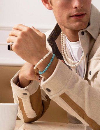 Nialaya Bracelet - Multi/patterned - L 18 cm