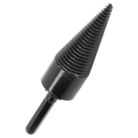 Klyvvedskruv med konisk borr, vedklyvspigg för ved (32 mm)