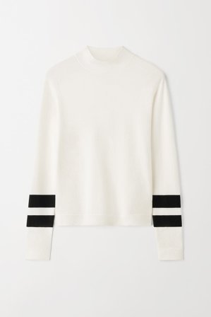 Soft Goat - Ski Base Layer O-neck - Kaschmirpullover für Damen - XS - Off White