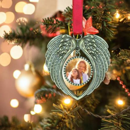 Julängelvingprydnad Mitt hjärta är i himlen Dekoration