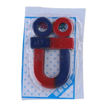 Leksaker för hjärnträning för barn, bord för lek, magnetset, magnetisk vetenskap, experimentstång, bärbara pedagogiska leksaker [D]