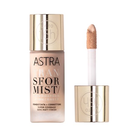 ASTRA MAKEUP TRANSFORMIST FOUNDATION + CONCEALER 001C - SWAN 18ml - Fondotinta liquido