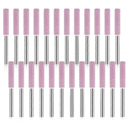 24 stk. Kædesavs Sliber Slibesten Poleringsværktøj Til Kædesavs Sliber 3x4,8mm