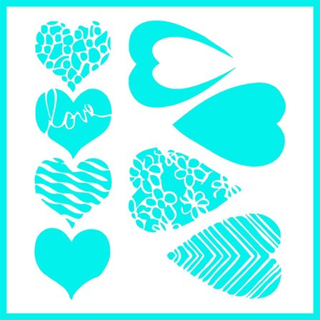 PET Hule Skabeloner Gadgets Mousse Kage Pulveriseret Sukker Sigte Sprayforme