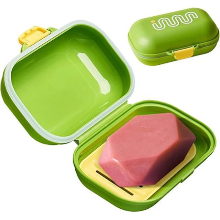 Bar Tvålhållare Resefodral, Resetvålfodral Läcksäker | Förseglad resetvålhållare | Kompakt