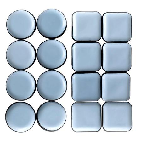 16 kpl Itsekiintiviä Huonekalujen Liukumattoja Koti Pöytä Tuoli Jalka Pad (2 Tyyliä) Sekalaiset Värit 2.5x2. Assorted Color 2.5x2.5cm