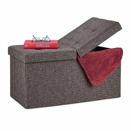 Opbevaringsbænk med hængslet låg