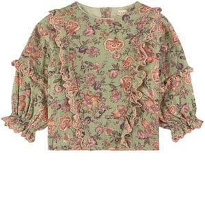 Kids - Louise Misha Khaki Tropical Loon Tubi Blouse 24 Months - Tops - 24 months - Green