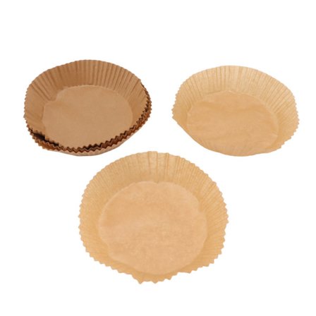 100 stk. 16 cm varmebestandige oljetette engangsfrityrpapirinnlegg