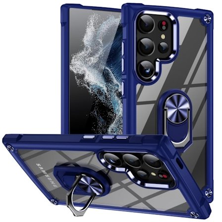 Samsung Galaxy S24 Ultra skal med stativ - Blå