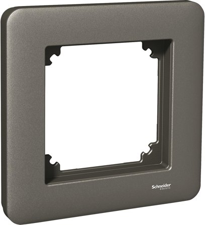 Schneider Electric Exxact Primo Kombinationsram antracit 1-fack, Strömbrytare & vägguttag