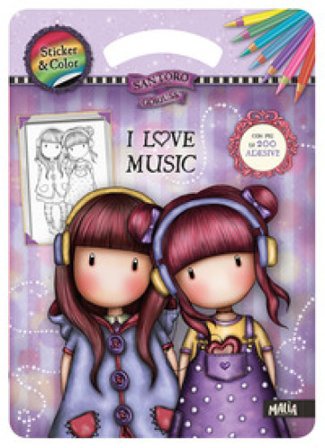 I love music. Sticker & color. Gorjuss. Ediz. a colori Lisa Capiotto