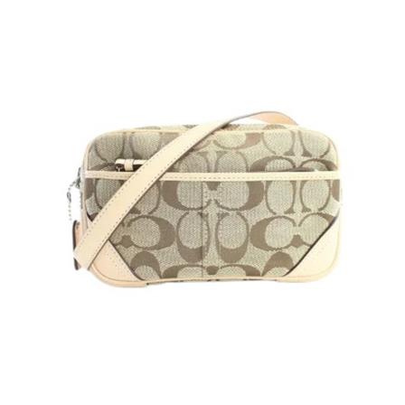 Coach Pre-owned, Pre-owned Canvas crossbody-bags Beige, Dames, Maat:ONE Size
