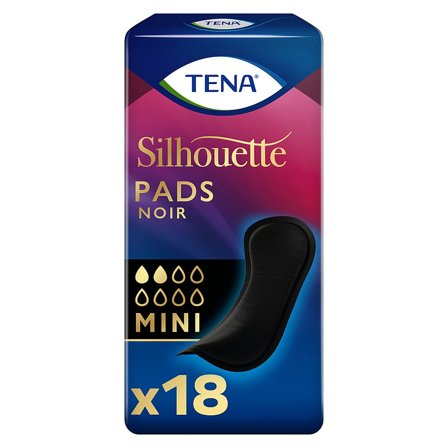Tena Silhouette Pads Noir Bind Mini, Medicin & Pleje, Inkontinens, Inkontinens Kvinder