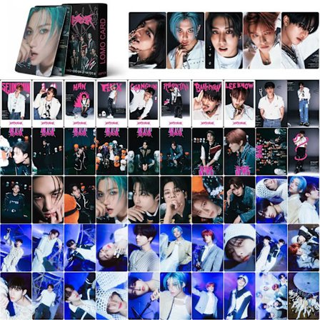 55 kpl Kpop Stray Kids Uusi albumi Rock Star Lomo-kortti Straykids Fotokortti Tulosta Rock Star