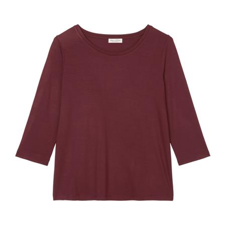 Marc O'Polo Long sleeve top, regular fit Rød, Dame