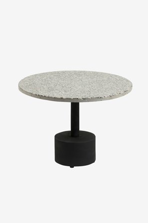 Kave Home - Sidebord Delano Ø 55 cm - Grå - Småbord - Fra Homeroom