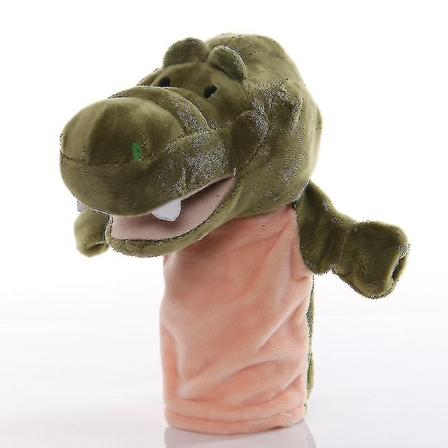 1 stk. Alligator Plyslegetøj Hånddukke Sød Tegneserie Dyre Dukke med Bevægelig Mund