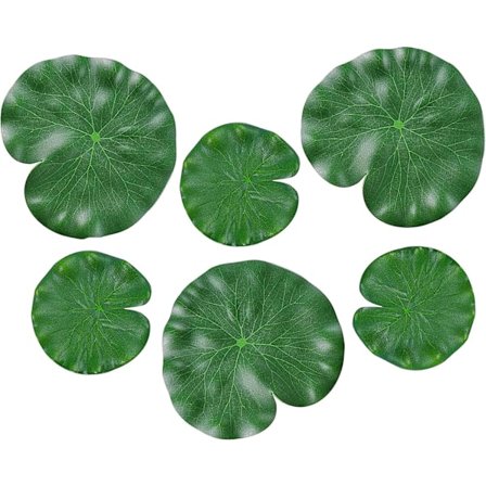 6 stk. Kunstige Åkandeblade Flydende Skum Lotusblade Realistiske Flydende Lotusblade til Hjemmehave Damme Pool Landskabsdekoration