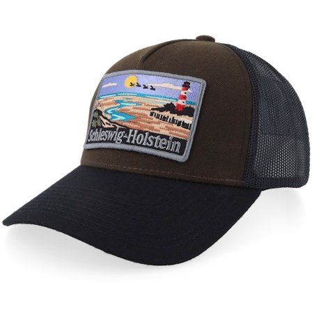 Wild Spirit - Brun trucker Caps - Bundesland Schleswig-holstein Brown/Black A-frame Trucker @ Hatstore