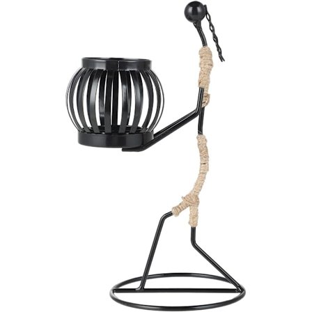 Moderne Lysestage i Metal - Minimalistisk Lysestage - Designet Lysestage - Elegant Borddekoration