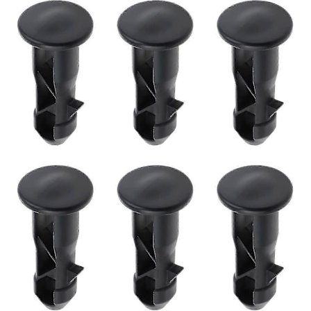 Par Hængselbolte Hængselstifter til Skraldespands låg Passer til 240/120/100/60l Udendørs Affaldsspande, 65mm X 18mm, Sort Plastik - JA