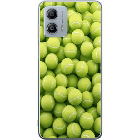 Kompatibel Mobilcover til Motorola Motorola Moto G53 Mønster af grønne tennisbolde i høj detalje, sporty motiv med gentagende tekstur og stærke fa