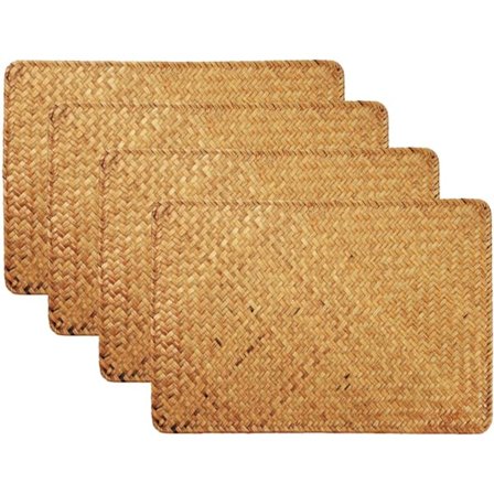 Sjøgress Placemat Bordmatte Rattan Vevd Placemats, Spisestue
