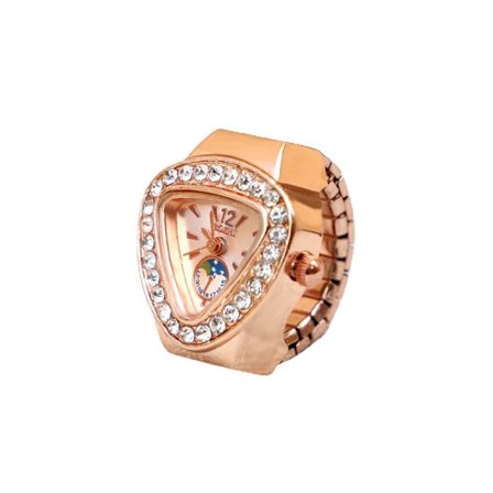 Finger Rings Klockor Ring Watch ROSE GULD