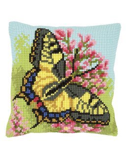 Stickpackung Kissen Wunderschöner Schmetterling
