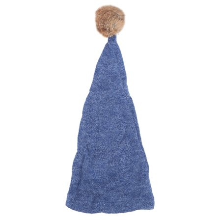 Trendikäs vauvan valokuvausrekvisiittahattu vastasyntyneelle neulottu pitkä häntä valokuvaushattu vauvatytöille pojille sininen